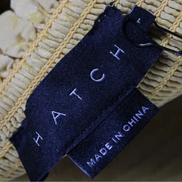 Hatch Elia Yellow Puff Sleeve Smocked Maternity Midi Dress Size L NWT - Picture 12 of 14